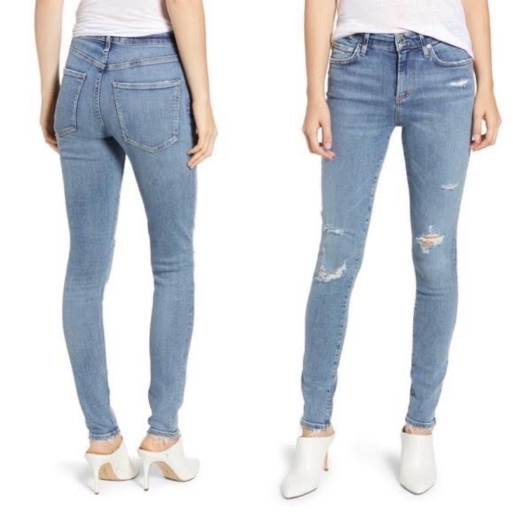 AGOLDE Sophie‎ Hi-Rise Distressed Skinny Size 30